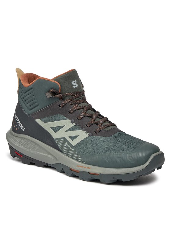 Salomon Παπούτσια πεζοπορίας Salomon Outpulse Mid GORE-TEX L47297600 Πράσινο