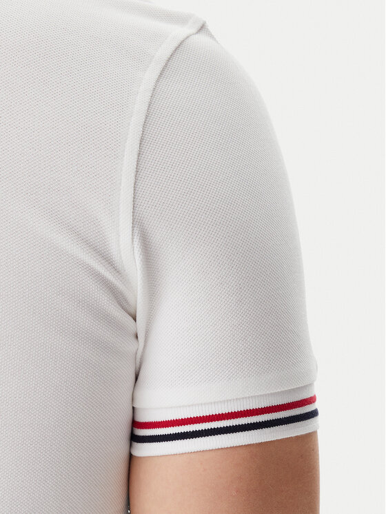 Tommy Hilfiger Tommy Hilfiger Polo majica Tipped MW0MW37346 Bela Slim Fit