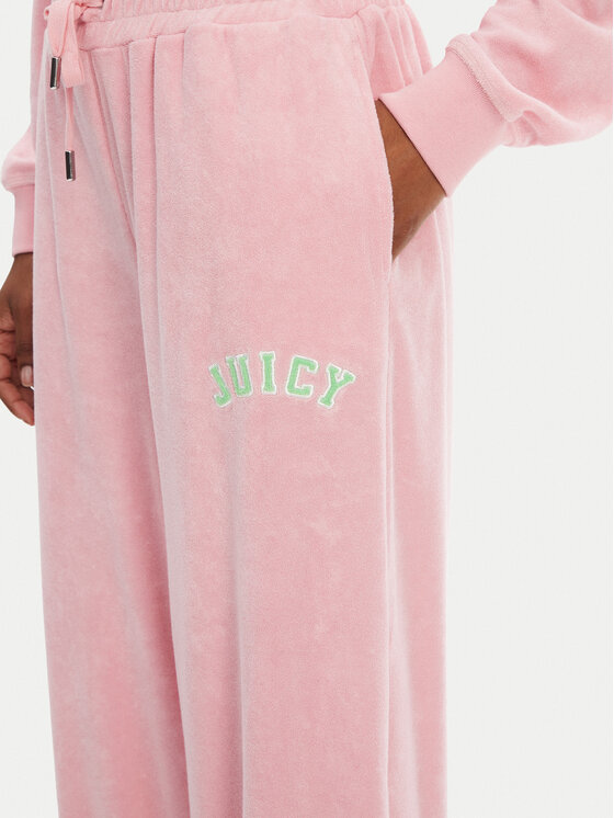 Juicy Couture Juicy Couture Melegítő alsó Regan JCWBJ125335 Rózsaszín Wide Leg