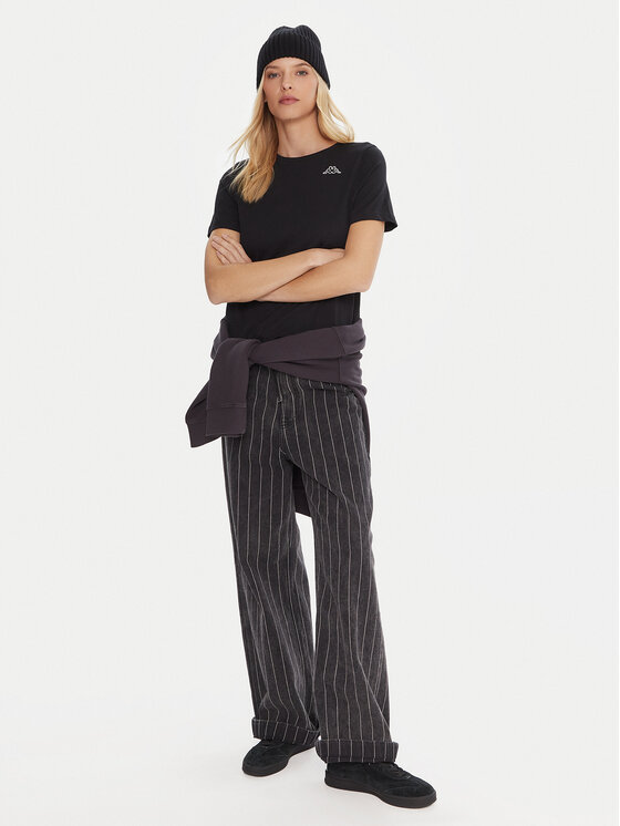 Kappa Kappa Комплект футболок Logo Alyce 322564W Чорний Regular Fit