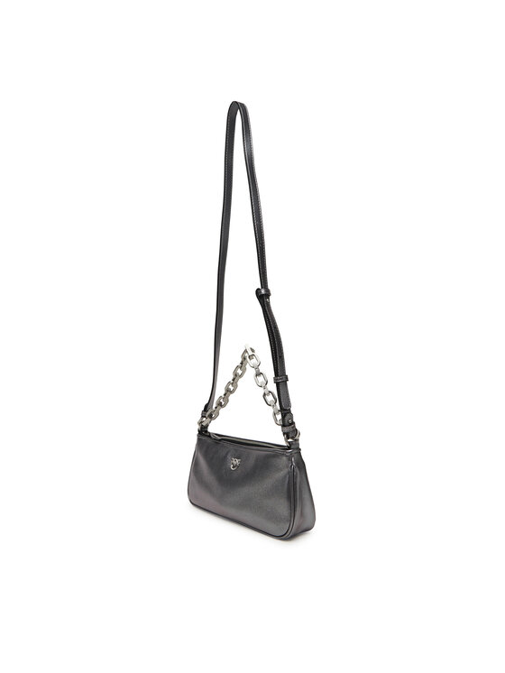 PINKO Borsetta PINKO Half Moon Baguette Mini AI 25-26 PLTT 105069 A2O9 Argento