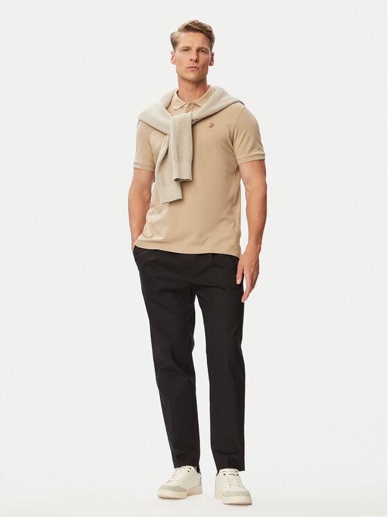 Beverly Hills Polo Club Beverly Hills Polo Club Polo P-SS26M-P42560 Beis Regular Fit