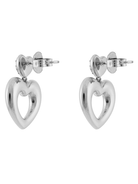 Guess Naušnice Guess JUBE05209JW Stříbrná