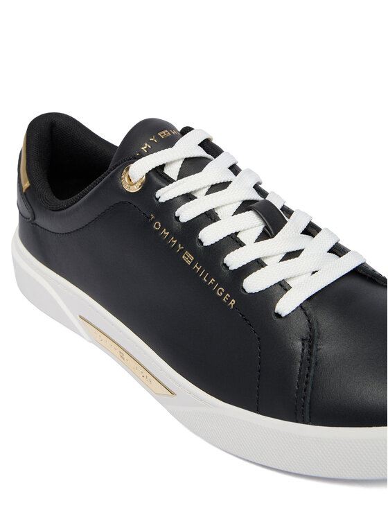 Tommy Hilfiger Sneakersy Tommy Hilfiger Essential Chic Court Sneaker FW0FW09019 Czarny