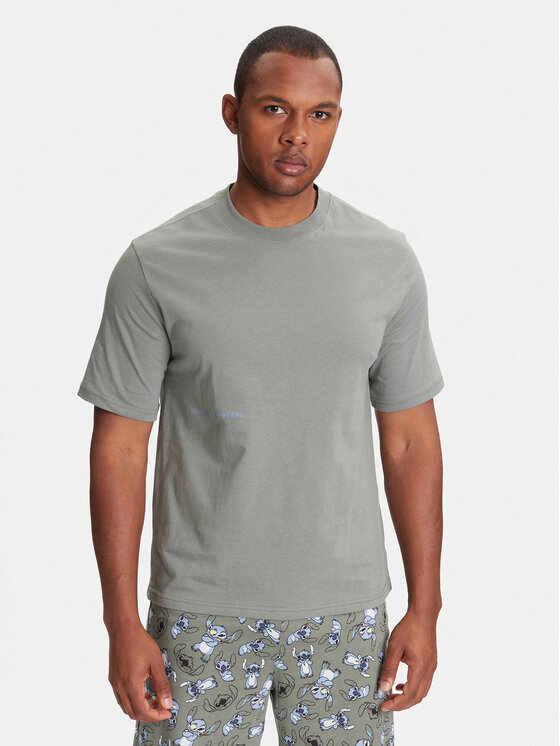 United Colors Of Benetton United Colors Of Benetton Majica 30964M01W Siva Regular Fit