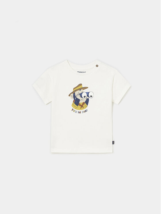 Mayoral Mayoral Футболка 1018 Écru Regular Fit