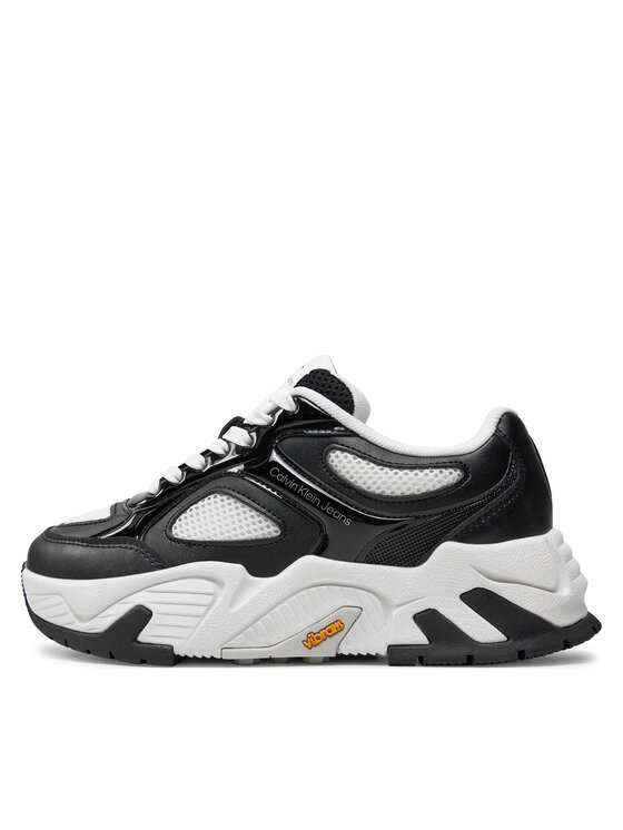 Calvin Klein Snīkeri Calvin Klein Chunky Runner Vibram YW0YW01427 Melns