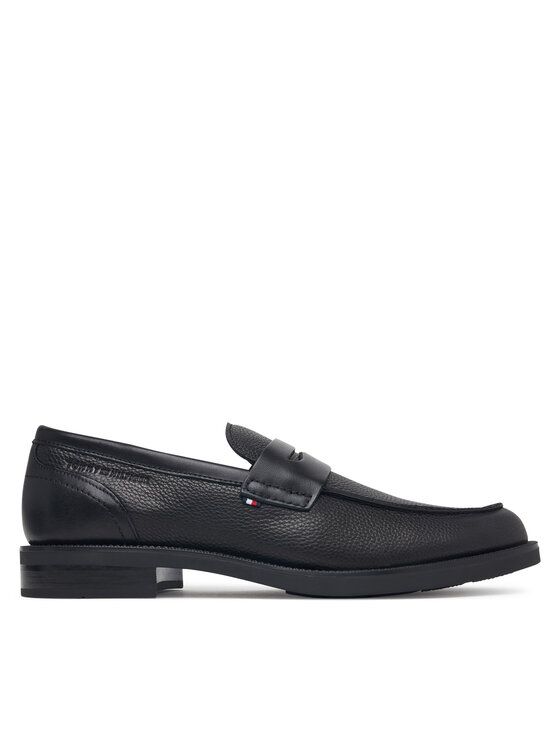 Tommy Hilfiger Lords Tommy Hilfiger Lth Mix Dress Hilfiger Loafer FM0FM06087 Negru
