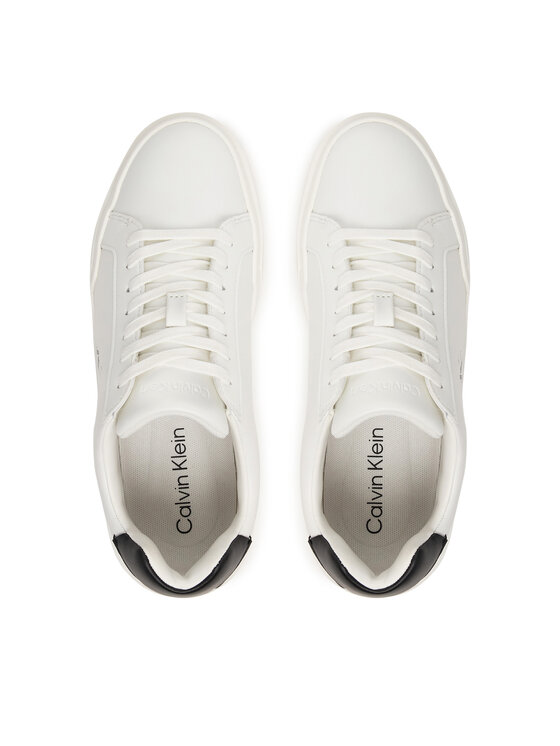 Calvin Klein Sneakersy Calvin Klein Chunky Cupsole Laceup Lth Ml YW0YW01947 Biela