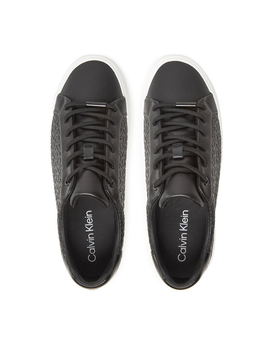 Calvin Klein Sneakersy Calvin Klein Vulc Lace Up Mono Pu HW0HW02573 Černá