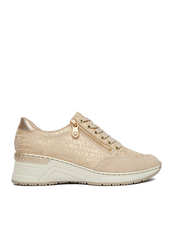 Rieker Sneakersy Rieker N4316-62 Beżowy