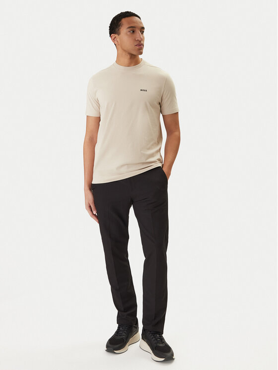 BOSS BOSS Camiseta 50506373 Beis Regular Fit