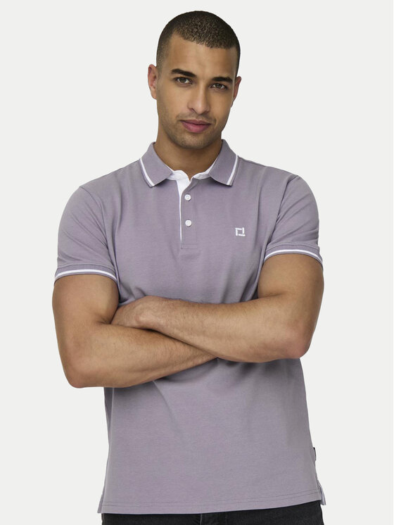 Only & Sons Only & Sons Поло Fletcher 22024827 Фіолетовий Regular Fit