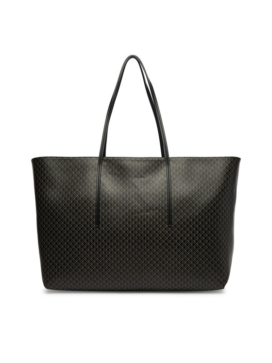 Calvin Klein Soma Calvin Klein Emblem Aop Large Tote W/ Pouch LV04F3364G Melns