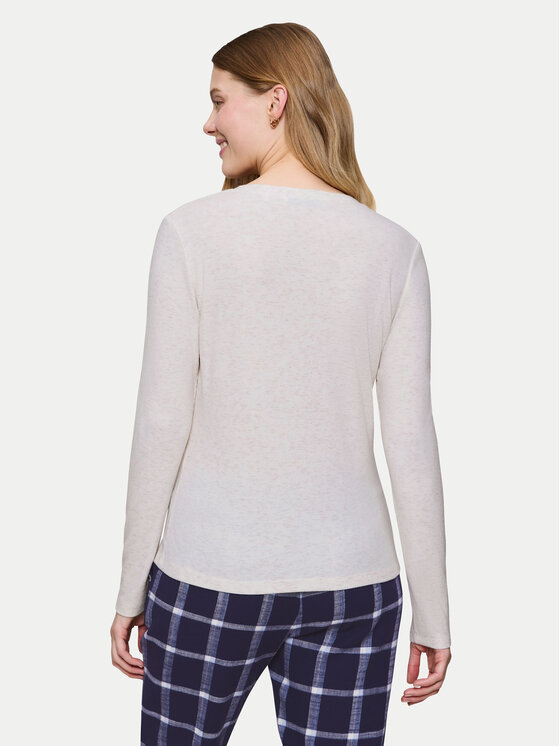 Triumph Triumph Pidžamska bluza Mix&Match 10225031 Krem Regular Fit