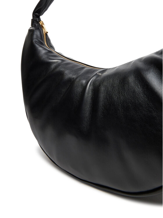 Calvin Klein Дамска чанта Calvin Klein Pinched Soft Crescent Lg LV04F3009G Черен