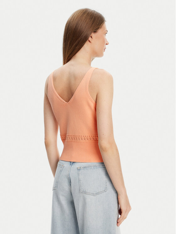 United Colors Of Benetton United Colors Of Benetton Top 10C1EH01A Oranžna Regular Fit