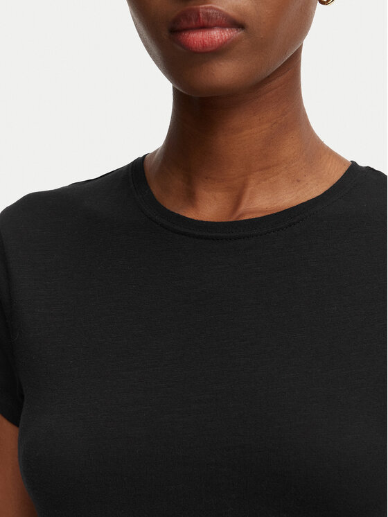 Tommy Hilfiger Tommy Hilfiger Camiseta WW0WW48702 Negro Slim Fit