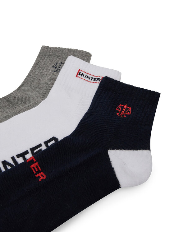 Hunter Skarpety długie Hunter AS_HUNTER_01Z_SS25 (3-PACK) Biały