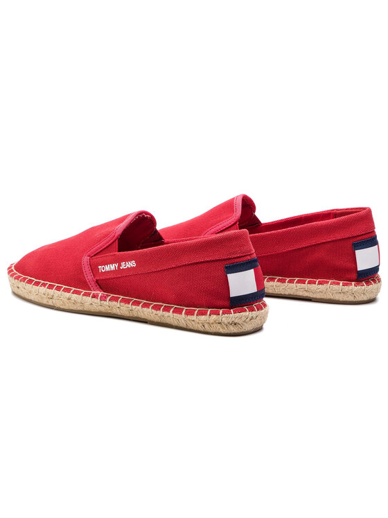 Tommy Jeans Espadrilės Tommy Jeans Flag Espadrille EM0EM00232 Raudona