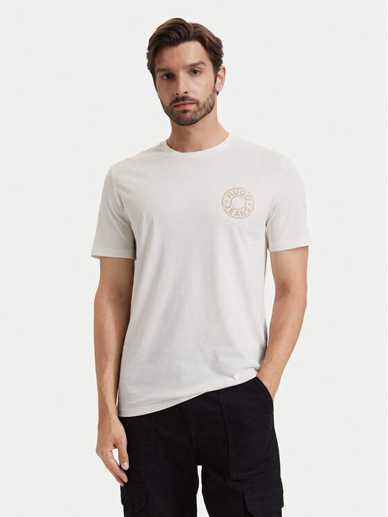 HUGO HUGO Camiseta Nemodo 50572303 Crema Regular Fit