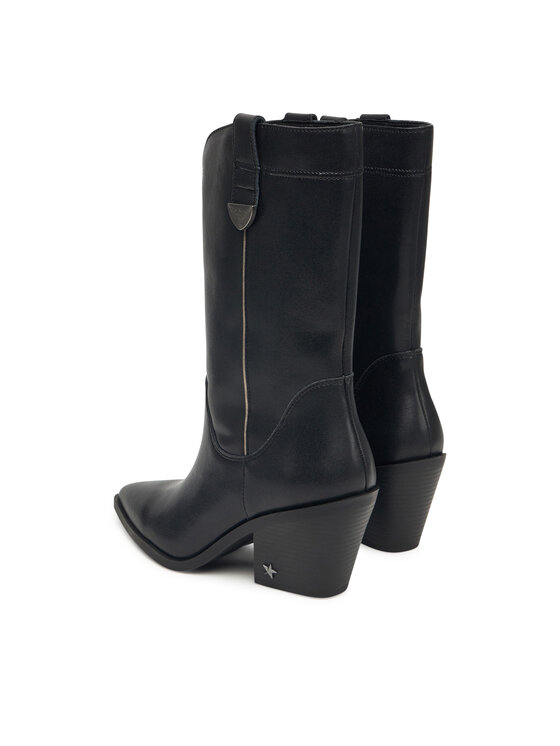 Pepe Jeans Kovbojská obuv Pepe Jeans Gina Western W PLS500017 Černá