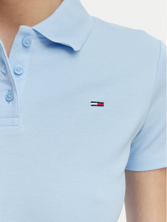 Tommy Jeans Tommy Jeans Polo Essential DW0DW20160 Azul claro Slim Fit