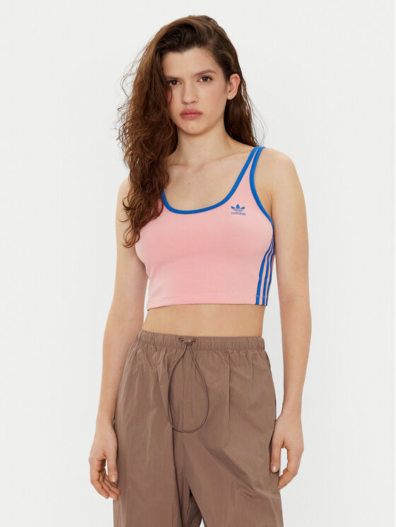 adidas adidas Top adicolor 3-Stripes JP2293 Roza Slim Fit