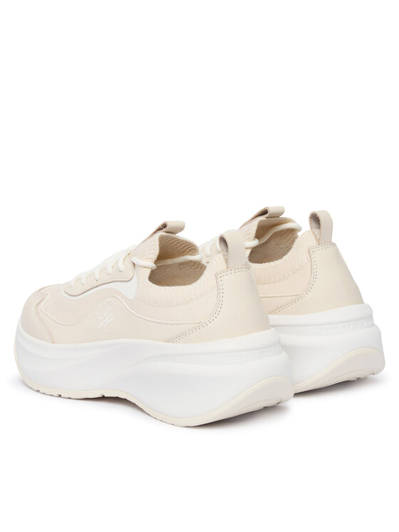 Tommy Hilfiger Αθλητικά Tommy Hilfiger TH Wave Runner FW0FW09484 Κρεμ