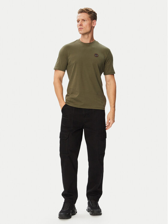 Napapijri Napapijri Camiseta S-Badge NP0A8949 Caqui Regular Fit