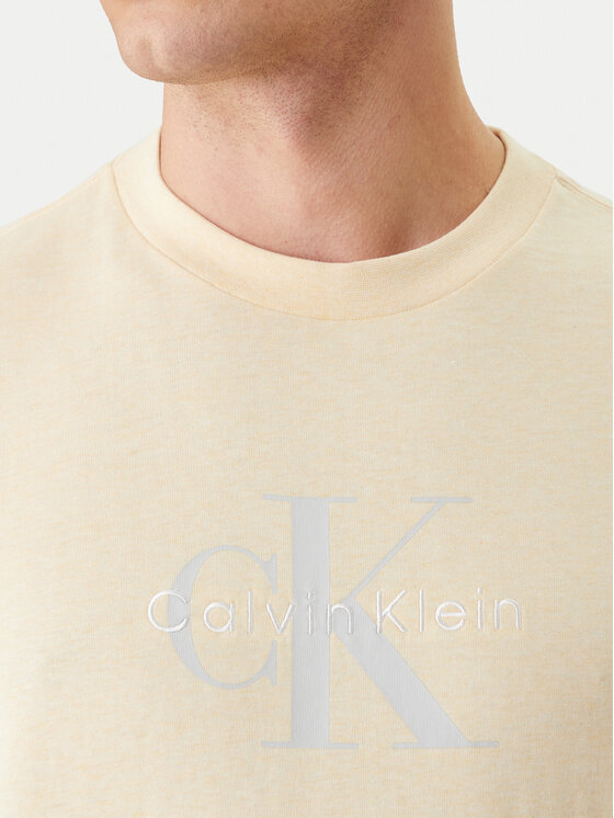 Calvin Klein Jeans Calvin Klein Jeans Camiseta Hero Monologo LV04RB862G Amarillo Regular Fit