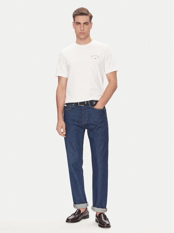Tommy Hilfiger Tommy Hilfiger T-Shirt Hotel MW0MW39352 Λευκό Regular Fit