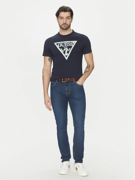 Guess Guess Футболка M5GI06I3Z14 Cиній Classic Fit