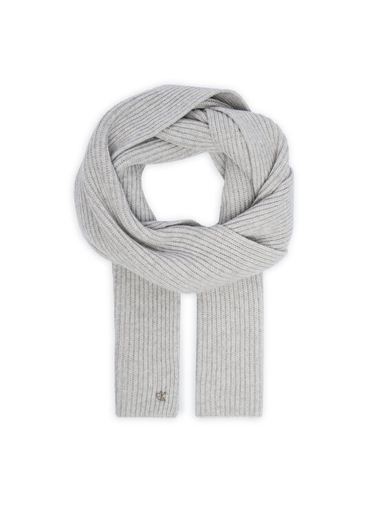 Calvin Klein Šál Calvin Klein Ck Metal Wool Rib Scarf LV04D8056G Sivá