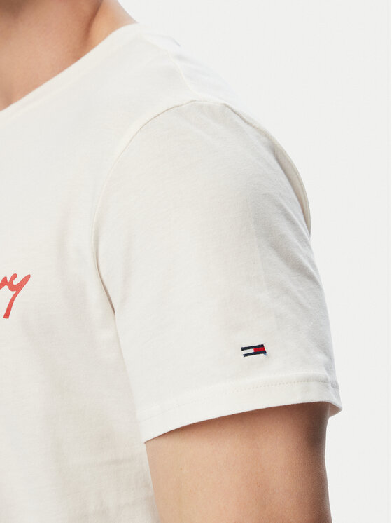 Tommy Jeans Tommy Jeans Camiseta DM0DM22538 Blanco Slim Fit