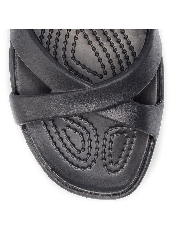 Crocs Natikače Crocs Meleen Crossband Sandal 205472 Crna