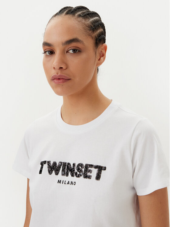 TWINSET TWINSET Футболка 251TP2070 Білий Regular Fit