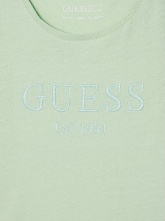 Guess Guess Camiseta J6GI17 K8HM4 Verde Regular Fit