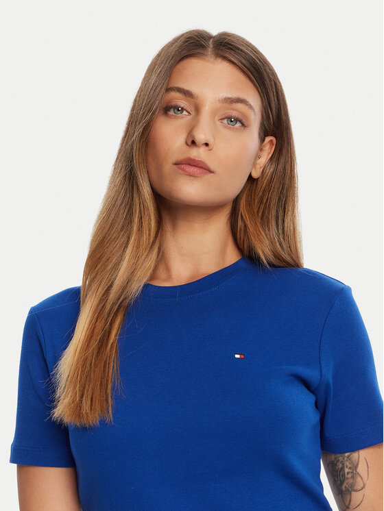 Tommy Hilfiger Tommy Hilfiger Camiseta New Cody WW0WW40587 Azul Slim Fit