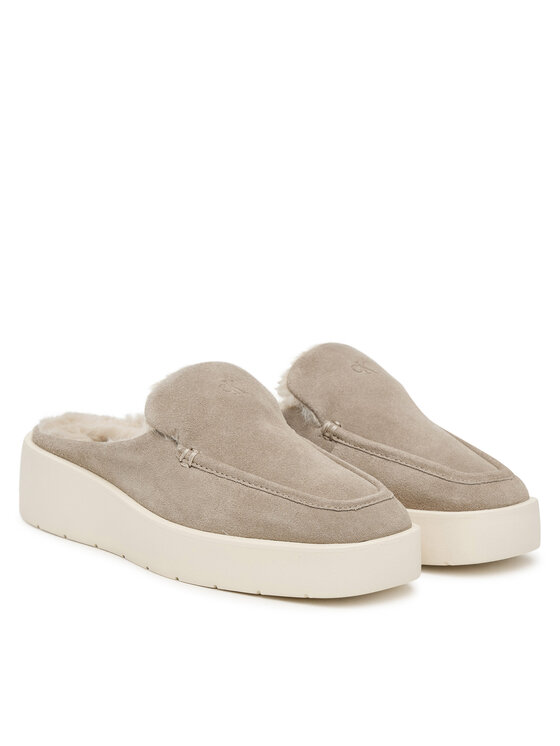 Calvin Klein Ciabatte Calvin Klein Flatform Mule Suede Wl HW0HW03182 Beige