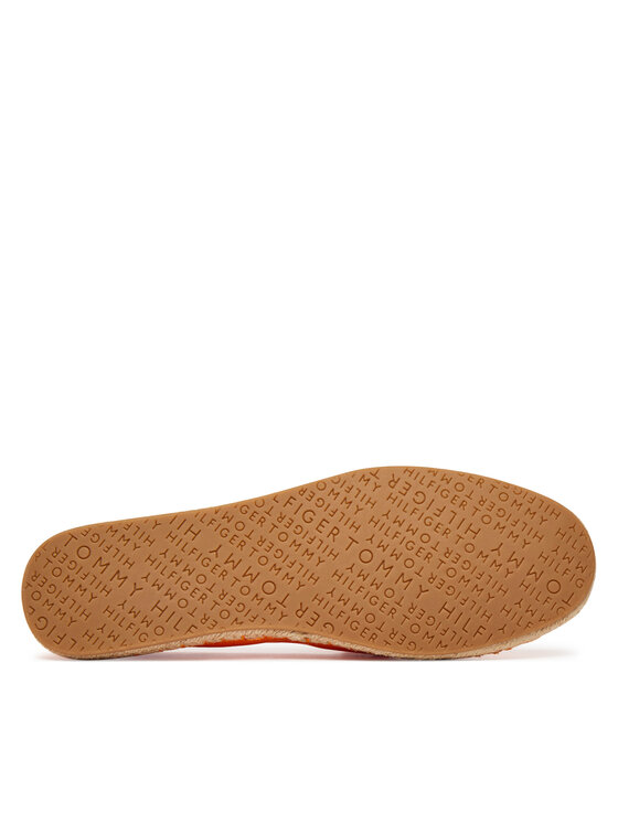 Tommy Hilfiger Espadrilky Tommy Hilfiger Th Script Summer Espadrille FW0FW09240 Oranžová