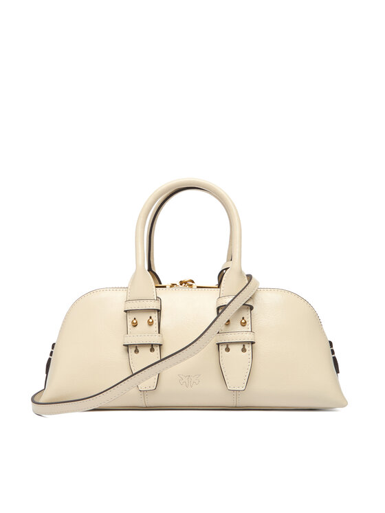 PINKO Kabelka PINKO Bowling Bag Baguette AI 25-26 105334 A2VW Écru