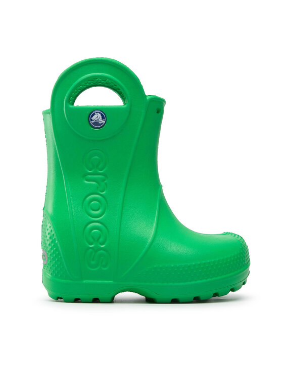 Crocs Gumijasti škornji Crocs Handle It Rain Boot Kids 12803 Zelena