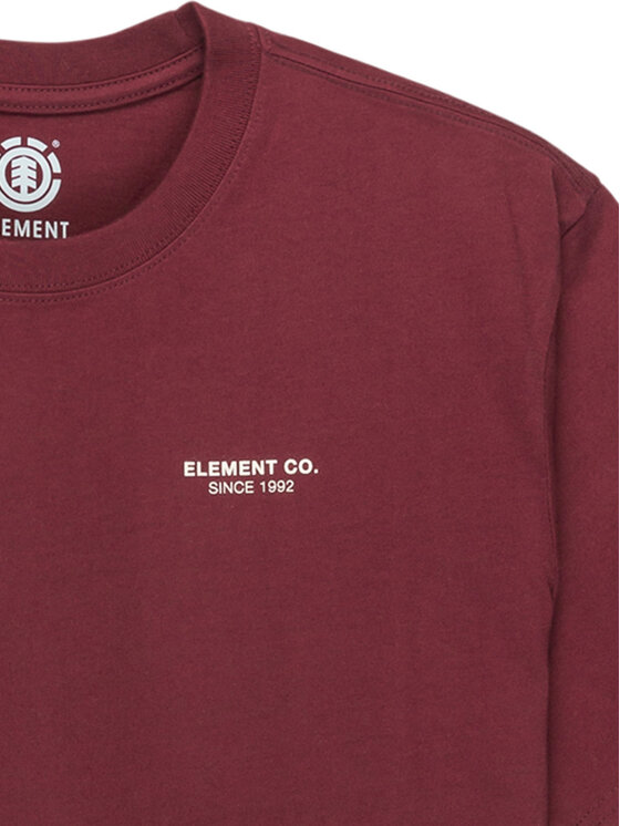 Element Element Camiseta Element Co ELYZT00603 Guinda/burdeos Regular Fit