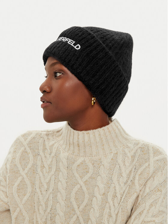 KARL LAGERFELD Čepice KARL LAGERFELD 246W3411 Černá