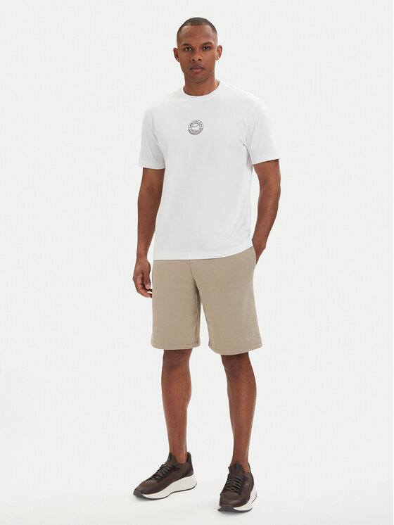 BOSS BOSS Camiseta Open 50560293 Blanco Relaxed Fit