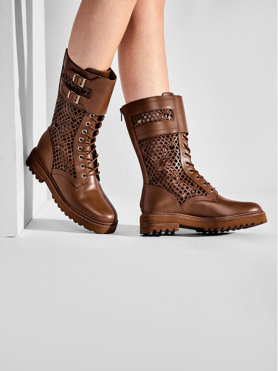 PINKO Auliniai batai PINKO Noemi Stivale PE 22 BLKS1 1H212D Y87W Ruda