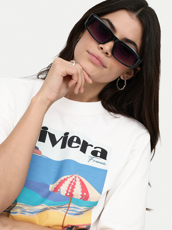 ONLY ONLY Camiseta Vega 15375753 Blanco Regular Fit