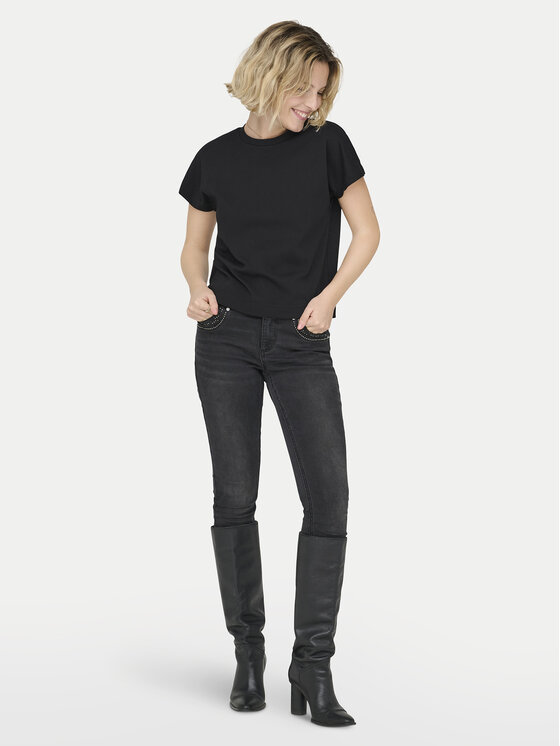 ONLY ONLY Camiseta Erica 15308926 Negro Oversize