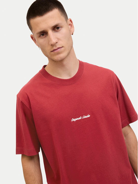 Jack & Jones Jack & Jones Camiseta Norrebro 12282892 Rojo Relaxed Fit
